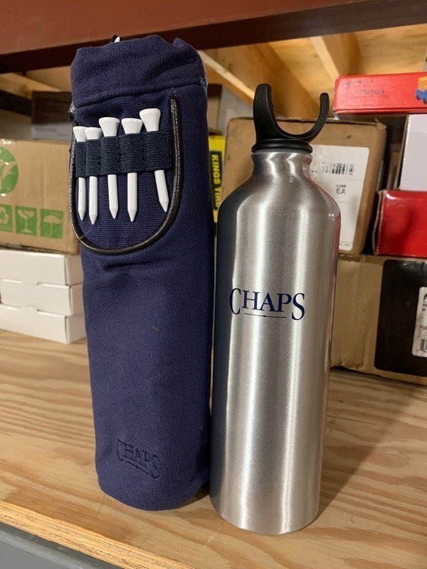 lot 88 image: New Chaps Ralph Lauren Golfers Stainless Steal Water Bottle Kit