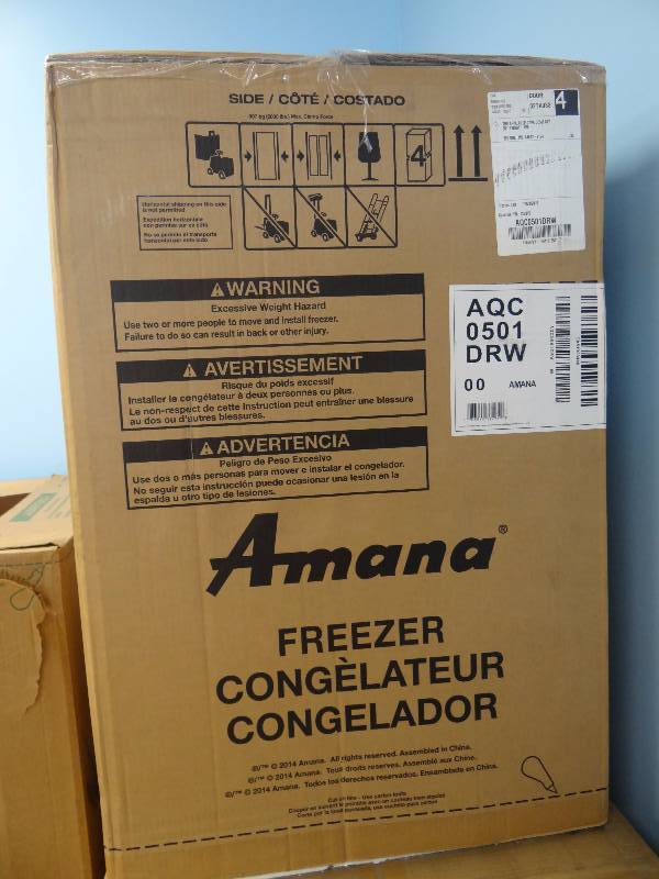 amana aqc0501drw freezer