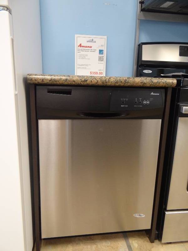 lot 1079 image: BRAND NEW Aroma Stainless Steel Front Control Built in Dish Washer
