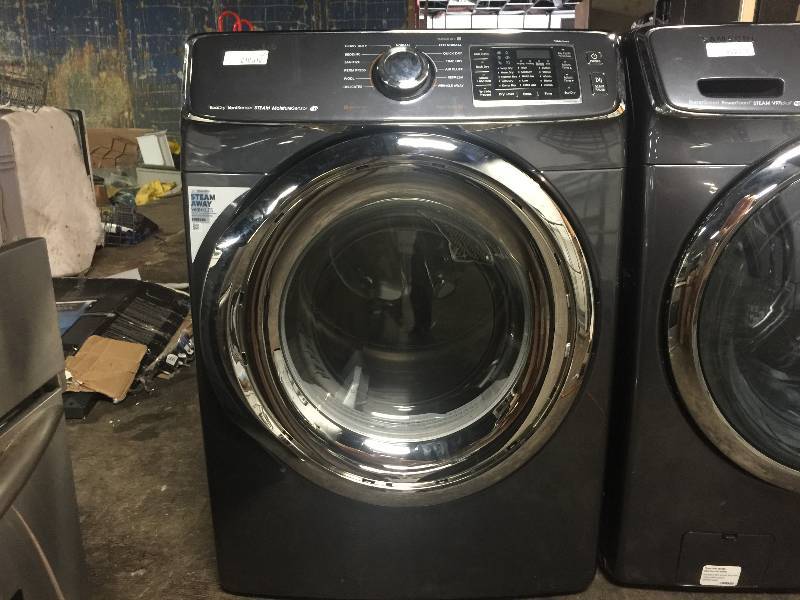 lot 229 image: Samsung - 7.5 Cu. Ft. 13-Cycle Electric Dryer with Steam - Onyx