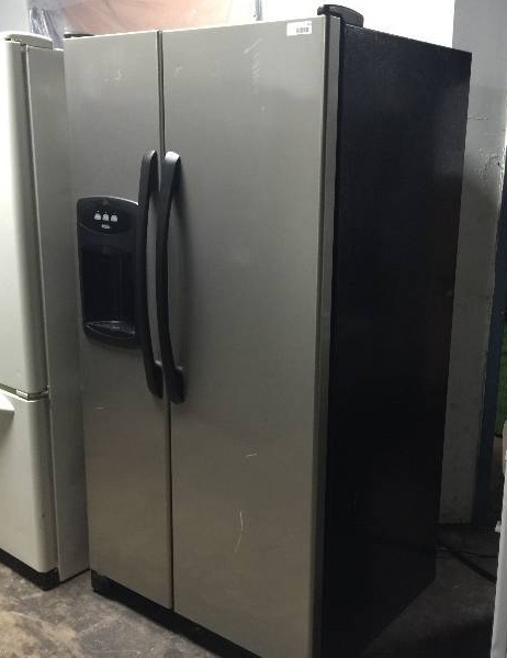 lot 243 image: MAYTAG SIDE BY SIDE 26 CU FT REFRIGERATOR