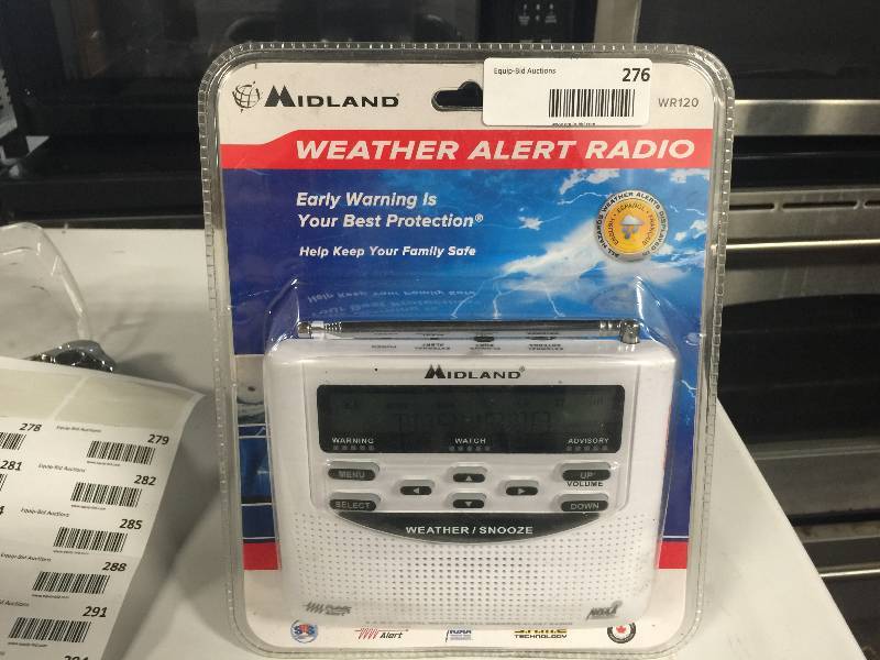 lot 276 image: MIDLAND WR120 NOAA Weather Alert Radio