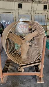 lot 8610 image: 37in Shop Fan on Casters