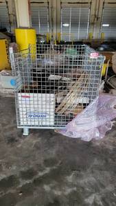 lot 8613 image: Metal Crate W a Bevel Mill Plate Beveller (Model #8000), Assorted Hosing and More