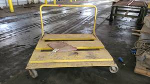 lot 8656 image: Steel Cart on Casters
