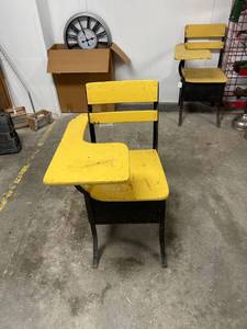 lot 58039 image: vintage school desk