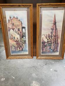 lot 58057 image: Pair Vintage Pictures