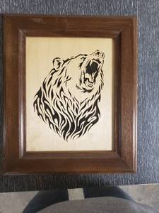 lot 58066 image: Etched Bear Picture