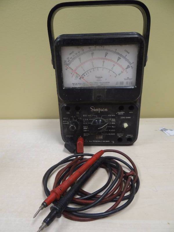 lot 6179 image: Simpson ACDC Volt and Amp Tester