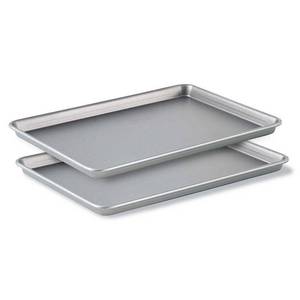 lot 19667 image: Calphalon Nonstick Bakeware 12x17-inch Baking Sheet Set, 2 Piece