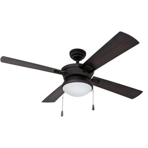 lot 31885 image: Prominence Home 52 Auletta IndoorOutdoor Black Ceiling Fan