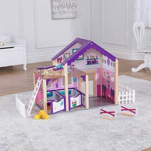 lot 31900 image: KidKraft KidKraft Deluxe Horse Stable Playset - Colorful Play Horse Accessory For Two Play Horses With Accessories