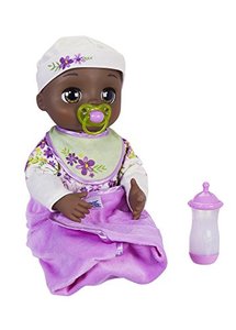 lot 31933 image: Baby Alive Real As Can Be Baby Realistic African American Doll, 80 Lifelike Expressions, Movements & Real Baby Sounds, With Doll Accessories, Toy for Girls and Boys 3 and Up