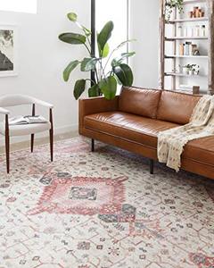 lot 31935 image: Loloi II Skye SKY-02 IvoryBerry Traditional 18 x 18 Sample