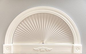 lot 31941 image: Redi Shade Original Arch Light Filtering Fabric Shade, 72 in x 36 in, White