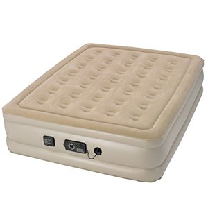 lot 31954 image: Serta Raised Queen Airbed with NeverFlat Pump