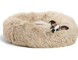 lot 31983 image: Best Friends by Sheri Original Donut Shaped Dog and Cat Bed in Faux or Luxury Fur, Machine Washable, High Cushion, Various Sizes S-XL