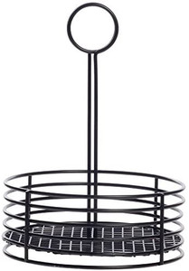 lot 31994 image: Large Metal Table Top Condiment Caddy Holder