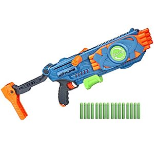 lot 36024 image: NERF Elite 2.0 Flipshots Flip-16 Blaster with 16 Dart Barrels That Flip to Double Your Firepower, 16-Dart Capacity, 16 Elite Darts
