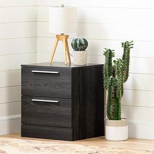 lot 36030 image: South Shore Step One Essential 2-Drawer Nightstand-Gray Oak