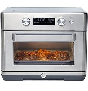lot 37158 image: GE Digital Air Fryer Toaster Oven  Accessory Set  Convection Toaster with 8 Cook Modes  Large Capacity Oven - Fits 12 Pizza  Countertop Kitchen Essentials  Stainless Steel