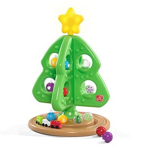 lot 37168 image: Step2 My First Christmas Tree Bonus Pack Lights & Sounds  Amazon Exclusive Christmas Tree with Lights & Music, Green