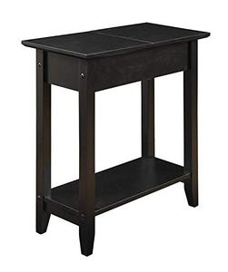 lot 37192 image: Convenience Concepts American Heritage Flip Top End Table, Black