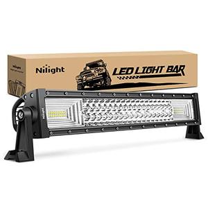 lot 37203 image: Nilight - 18016C-A LED Light Bar 22Inch 270W Triple Row 27000LM Flood Spot Combo Beam Led Bar Driving Lights Boat Lights Super Bright Led Off Road Lights for Trucks,2 Years Warranty