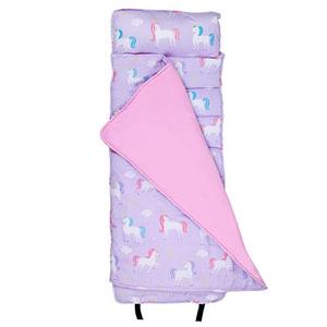 lot 37215 image: Wildkin Original Nap Mat with Pillow for Toddler Boys and Girls, Measures 50 x 20 x 1.5 Inches, Ideal for Daycare and Preschool, Moms Choice Award Winner, BPA-Free, Olive Kids (Unicorn)