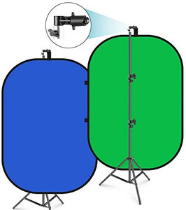 lot 38050 image: Faichee Green Blue Blackdrop Stand