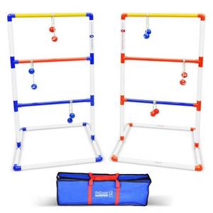lot 41752 image: GoSports Premium Ladder Toss Game Set with 6 Bolos, Portable Carrying Case and Scoring System