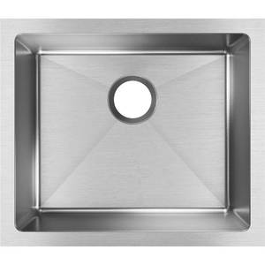 lot 41753 image: Elkay Crosstown 16 Gauge Stainless Steel, 21-12 x 18-12 x 10 Single Bowl Undermount Sink- $191.00)
