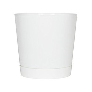 lot 41762 image: Full Depth Round Cylinder Pot, White, 12-Inch