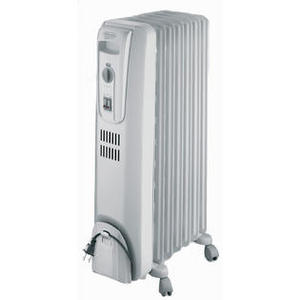 lot 41778 image: DeLonghi Full Room Radiant Heater in Silver