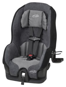 lot 41781 image: Tribute 5 Convertible Car Seat, 2-in-1, Saturn Gray, 18.5x22x25.5 Inch (Pack of 1)