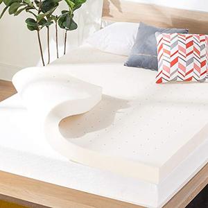 lot 41784 image: Best Price Mattress 4 Inch Ventilated Memory Foam Mattress Topper, CertiPUR-US Certified, Full