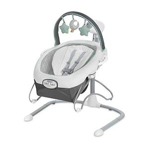 lot 41802 image: Graco Soothe n Sway LX Baby Swing with Portable Bouncer, Derby