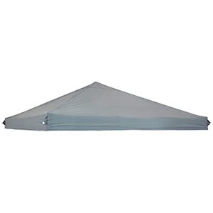 lot 41831 image: Sunnydaze 10x10 Foot Standard Pop-Up Canopy Shade - Heavy-Duty Square PU-Coated 150D Oxford Fabric Replacement Top for Canopy - Gray