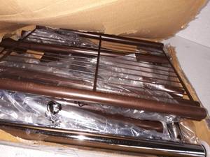 lot 41871 image: Simple Trending Mini Double Hanging Bar Adjustable Garment Rack With Bottom Shelf Storage, (Bronze)