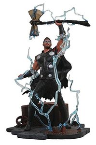 lot 99591 image: DIAMOND SELECT TOYS Marvel Gallery Avengers Infinity War Movie Thor PVC Diorama Figure, Standard, Black