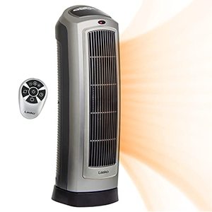 lot 99628 image: Lasko 755320 Ceramic Space Tower Heater, 8.5��L x 7.25��W x 23��H, Silver