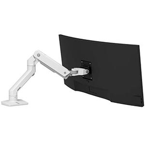 lot 99632 image: Ergotron �� HX Single Ultrawide Monitor Arm, VESA Desk Mount �� for Monitors Up to 49 Inches, 20 to 42 lbs �� White