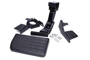 lot 99646 image: AMP Research 75313-01A BedStep Flip Down Bumper Step for 17-21 Ford F-250350450 (F450 will not work with the vibration dampner installed) , Black