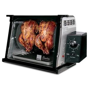 lot 99662 image: Showtime Classic Large Capacity Rotisserie & BBQ Oven, Simple Switch Control, Perfect Preset Rotation Speed, Self-Basting, Auto Shutoff, Includes Multipurpose Basket, Great for Chicken, Turkey