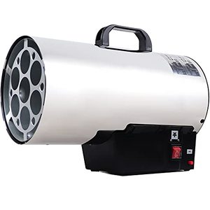 lot 99620 image: yukang Propane Heater, 60,000 BTU Forced Air Propane Heater, Portable Heater for Warehouse, Construction Site, Workshop, Heating up to 1,500 Square feet, Piezo Ignition