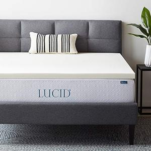 lot 99624 image: LUCID Topper 2 Inch Ventilated Memory Foam Mattress, Full