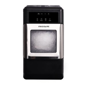 lot 62665 image: Frigidaire - 21 44 lb Freestanding Crunchy Chewable Nugget Icemaker - Silver