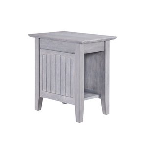 lot 62719 image: Atlantic Furniture Nantucket Chair Side Table Driftwood