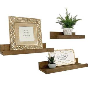 lot 62731 image: HUTSON FLOATING SHELVES RUSTIC WOOD