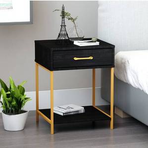 lot 62747 image: FUFU & GAGA BLACK NIGHTSTAND